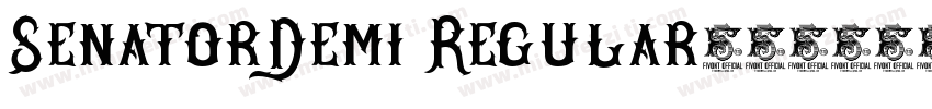 SenatorDemi Regular字体转换